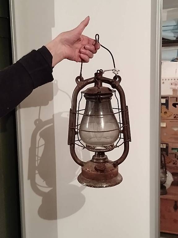 Lampade: el. Stall-Laterne rostig – Usato da Heitenried venduto da Harley-58