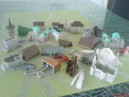 viele mini mania Gebäude