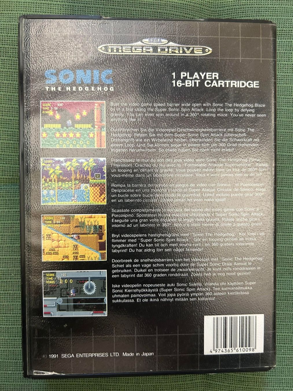Sega Spiele: Sonic Sega Mega Drive – Gebraucht aus Giubiasco von  1