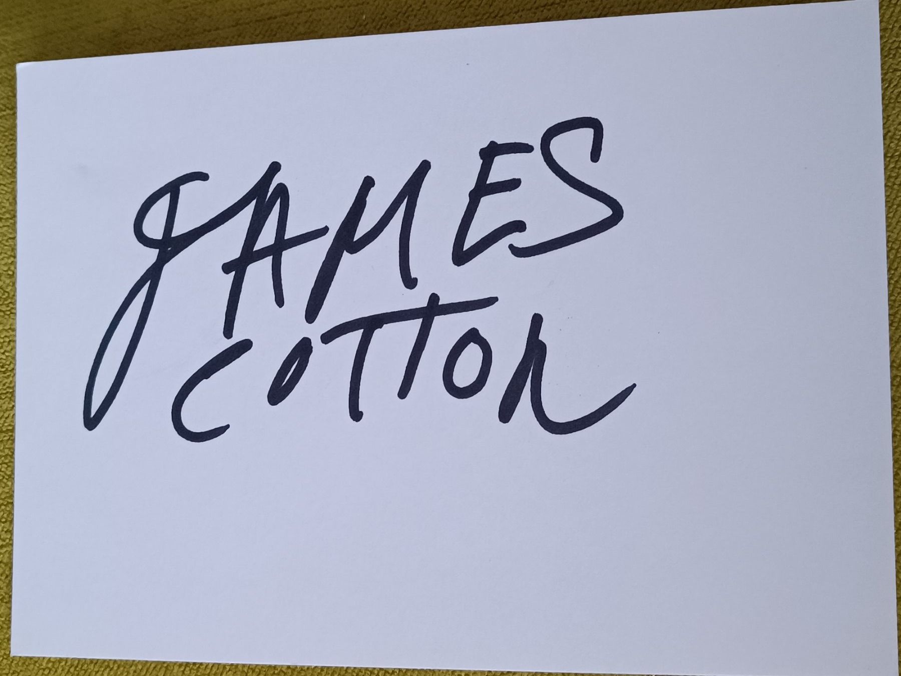 Autogramme: James Cotton - Blues - persönlich gesammelt – Gebraucht aus Menziken von Artographs