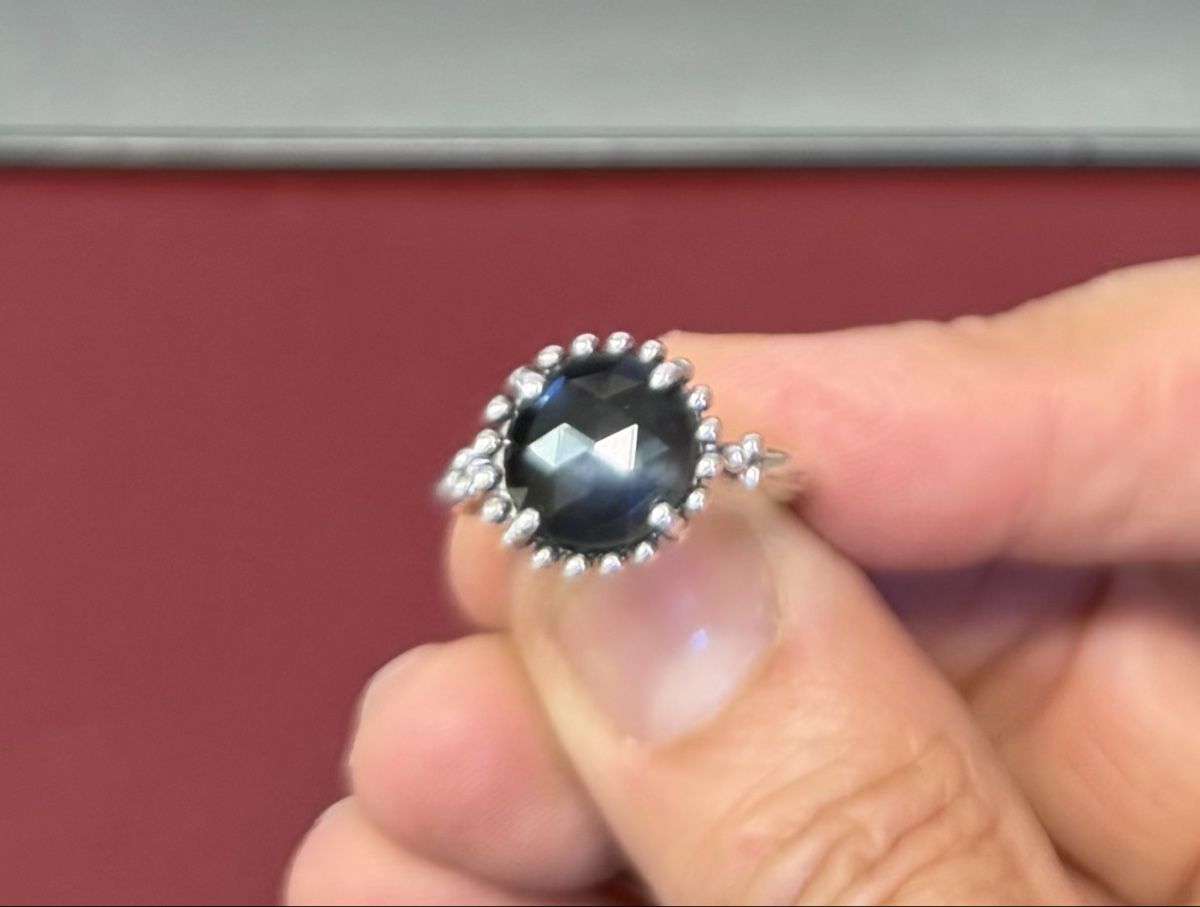 Ringe: Silberring Pandora mit blauem Kristall – Gebraucht aus Donat von troja007 2