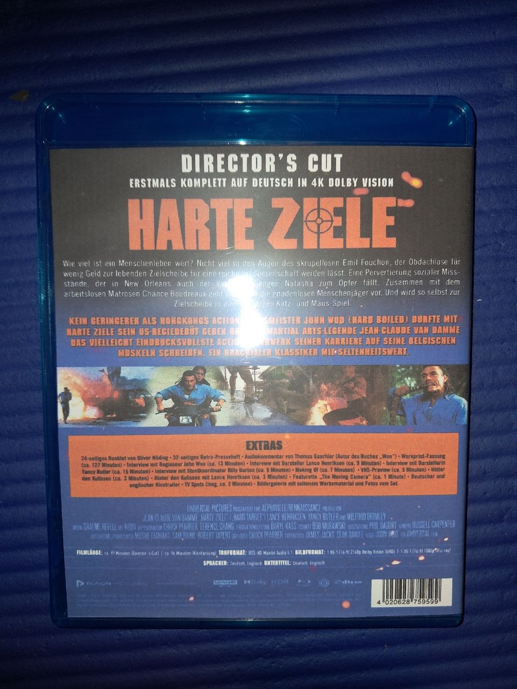 Tutti i DVDs: Harte Ziele / Hard Target - 4K/ UHD - Directors Cut & KF – Usato da Eschlikon TG venduto da Rare_Ware 1