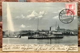 1910 - Dampfschiff LE SUISSE - Genève La rade & le jet d‘eau