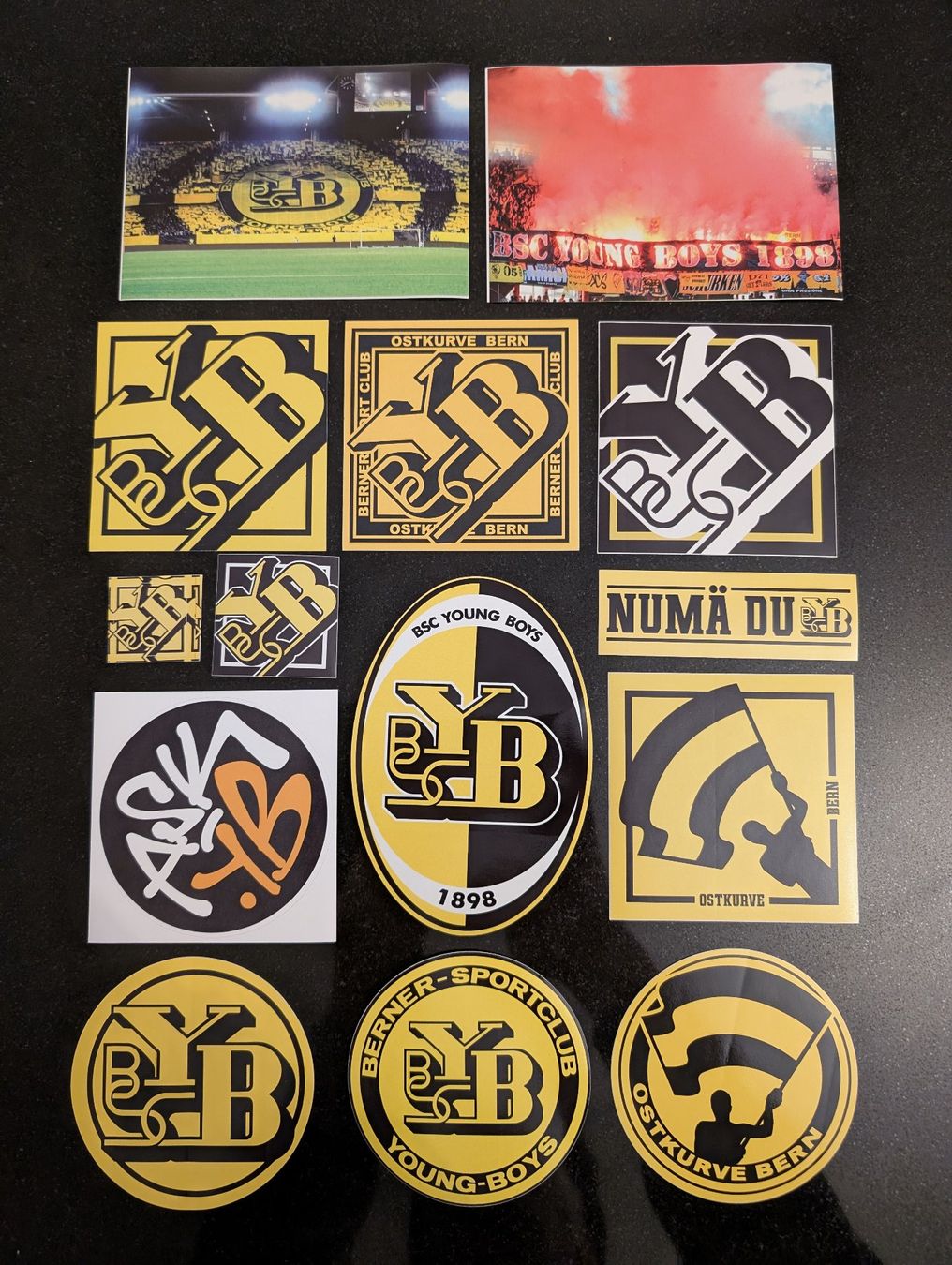 Sticker: 14 x BSC YOUNG BOYS FAN STICKER – Usato da Spiegel b. Bern venduto da Natix