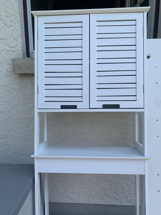 Apetaccat Badezimmerschrank Weiß - Wandschrank Mit Verstellbarem Regal