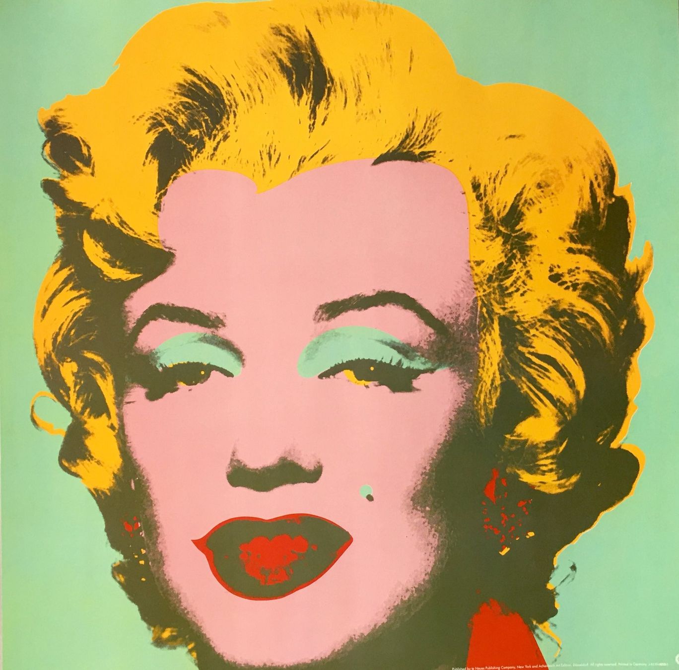 Grafica & Litografie: Andy Warhol    "Marilyn green"  KUNSTDRUCK – Usato da Nennigkofen venduto da Schamane75