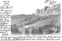 Palfries Berggasthaus mit Alvier Azmoos SG 1906 sehr gut erh