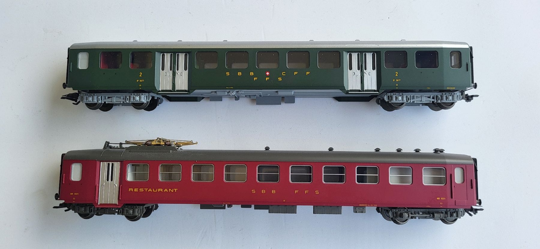 Märklin Modellini di ferrovie: SBB Speise- und Personenwagen – Usato da Muttenz venduto da Treno21 1
