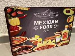 Blechschild Neu 1 Stück MEXICAN FOOD !