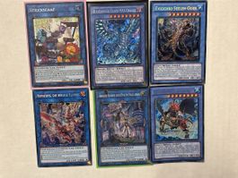 Yugioh Link Paket 6 X Secret Rare in gutem Zustand!