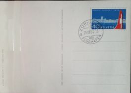 FDC 1953 Flughafen Zürich auf Sonderkarte Kt. 25.-