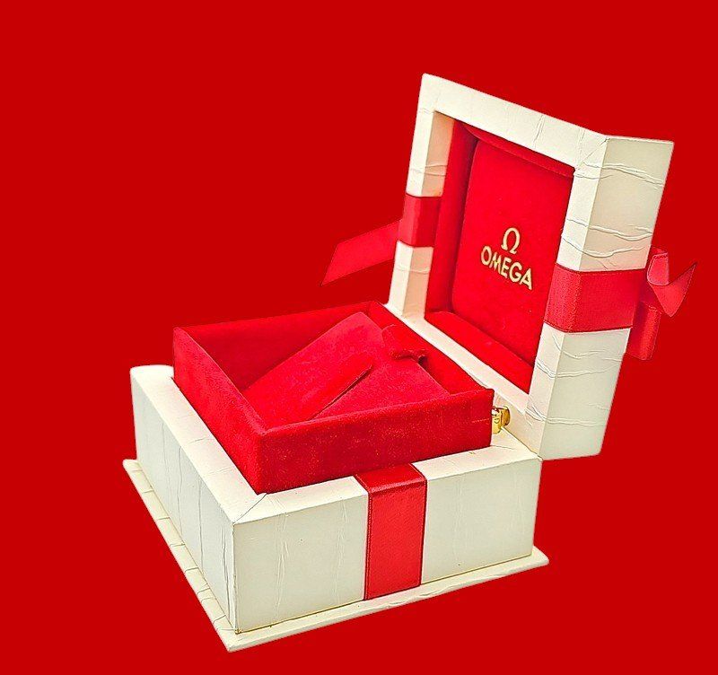 Uhrenboxen: OMEGA original Vintage "Box" – Neu (gemäss Beschreibung) aus Zug von urzeit 2