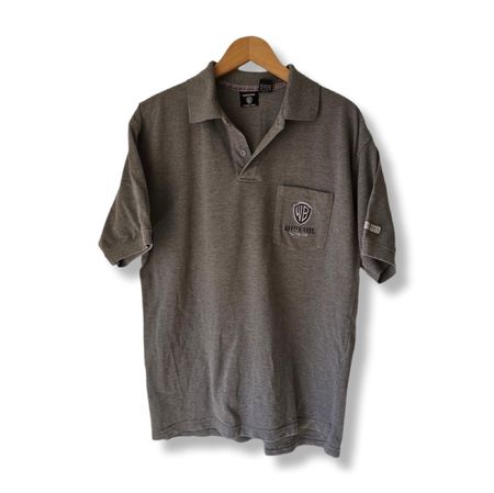 Polo Warner Bros Studio gris chiné - Look vintage cool
