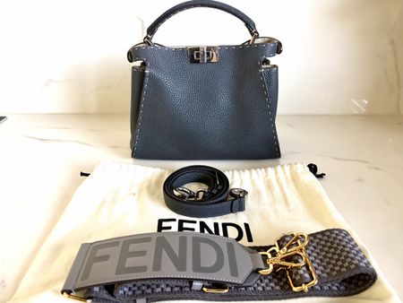 Fendi Peekaboo leather handbag