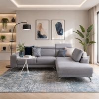 XOOON Ecksofa  Fr.2600 Sofa Longchair hellgrau Top Zustand