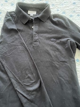 👕 Polo Lacoste noir – Taille S