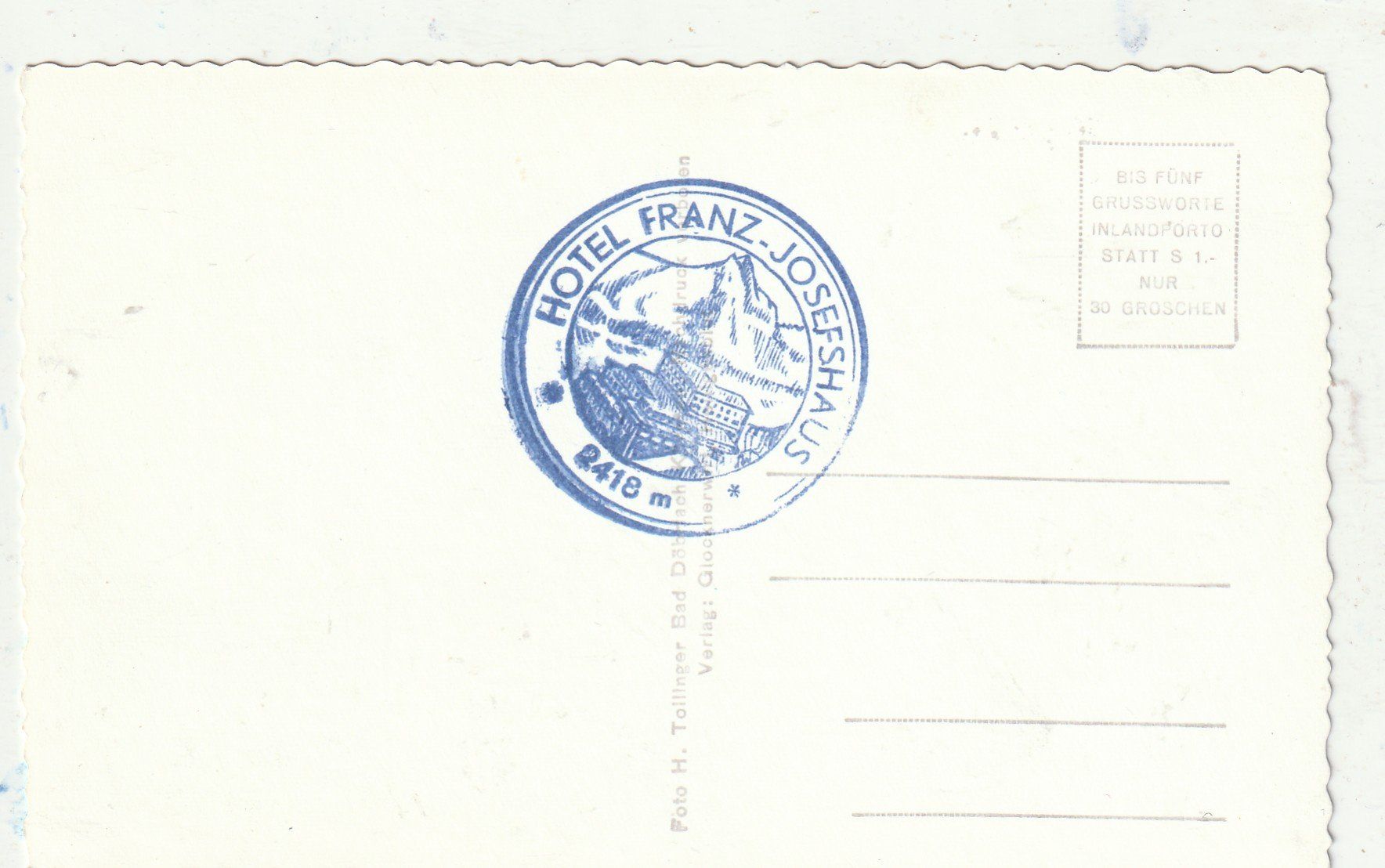 Cartoline postali: Berghaus Grossglöckner – Usato da Lumbrein venduto da made02 1