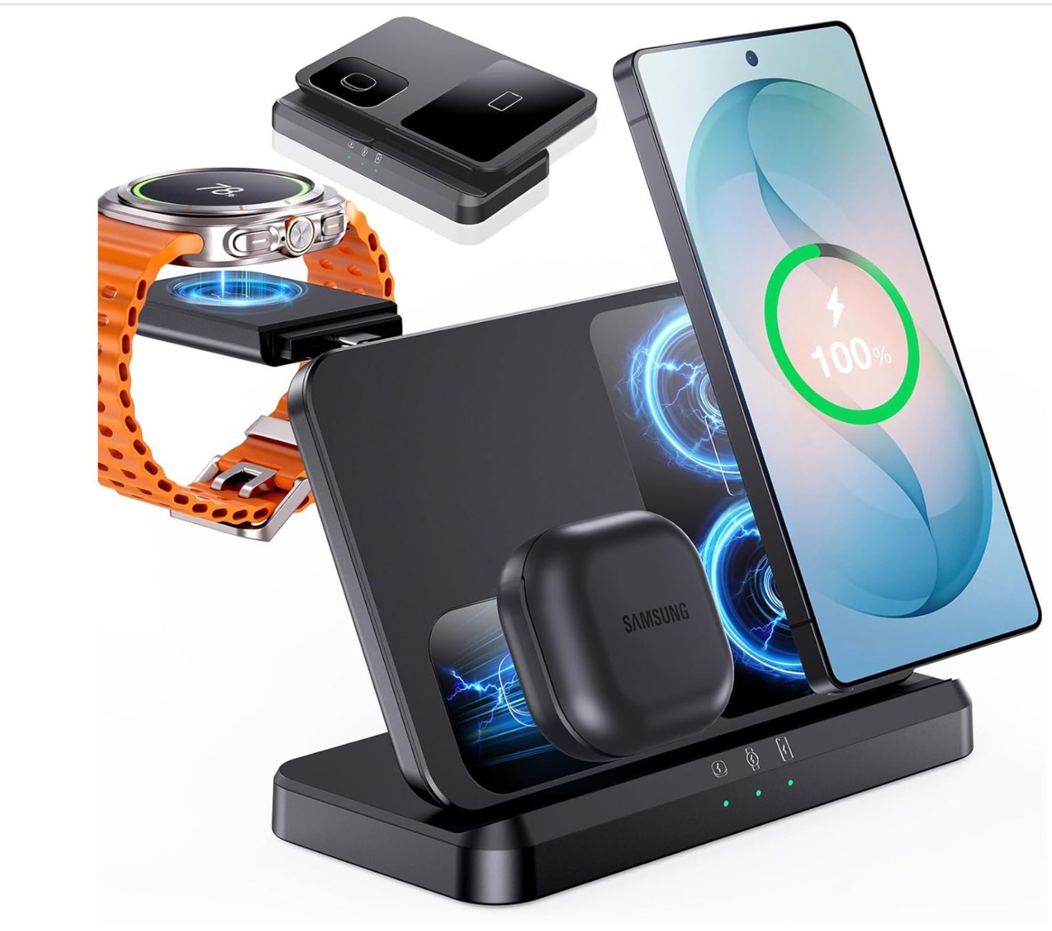 Caricabatterie: Induktive Ladestation für Samsung – Nuovo e nell'imballaggio originale da Mellingen venduto da Samiross