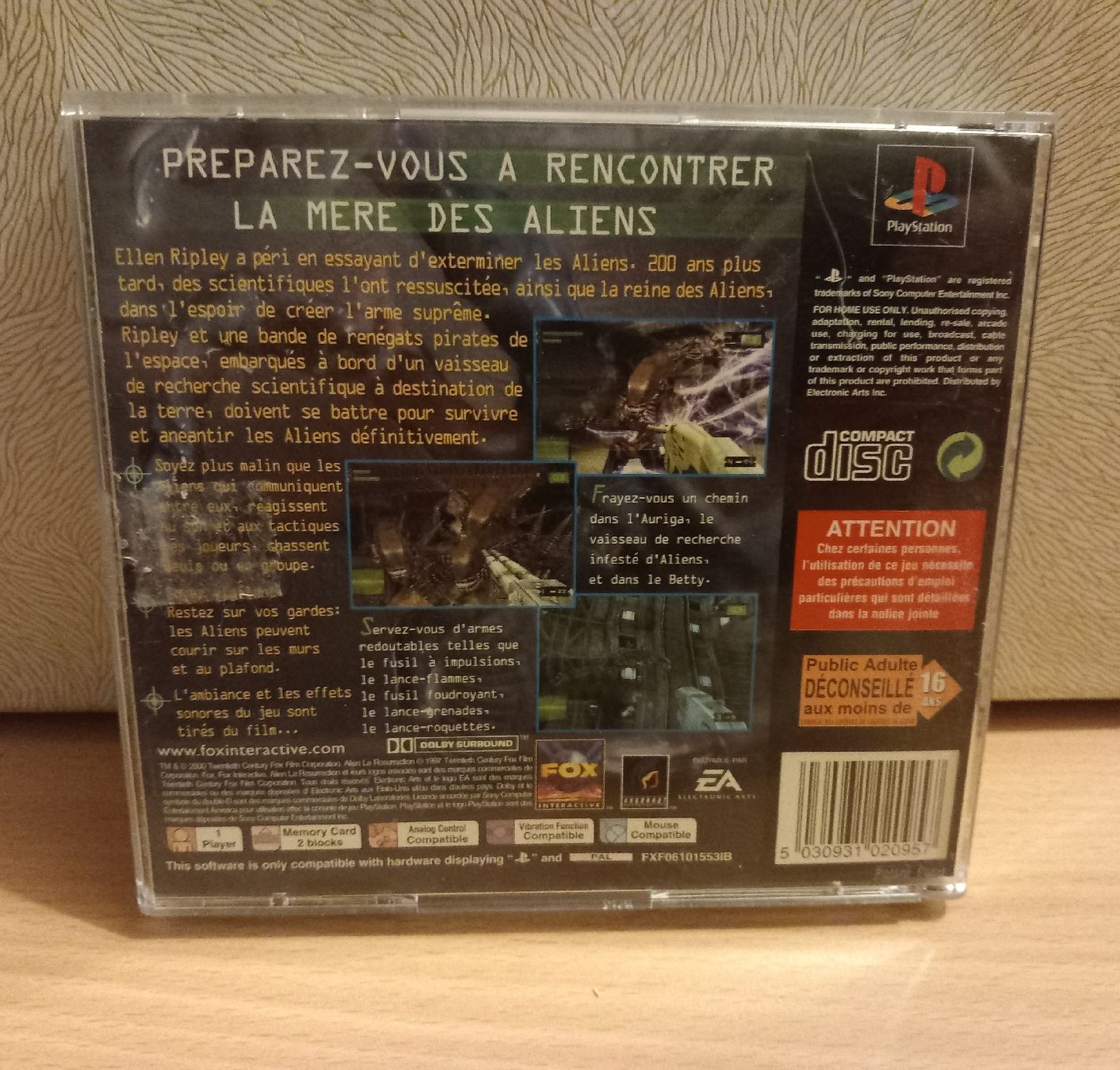 Spiele: Alien Resurrection PS1 – Gebraucht aus Salavaux von  1