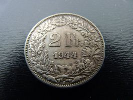 Münze Silber 2 Fränkler 1944