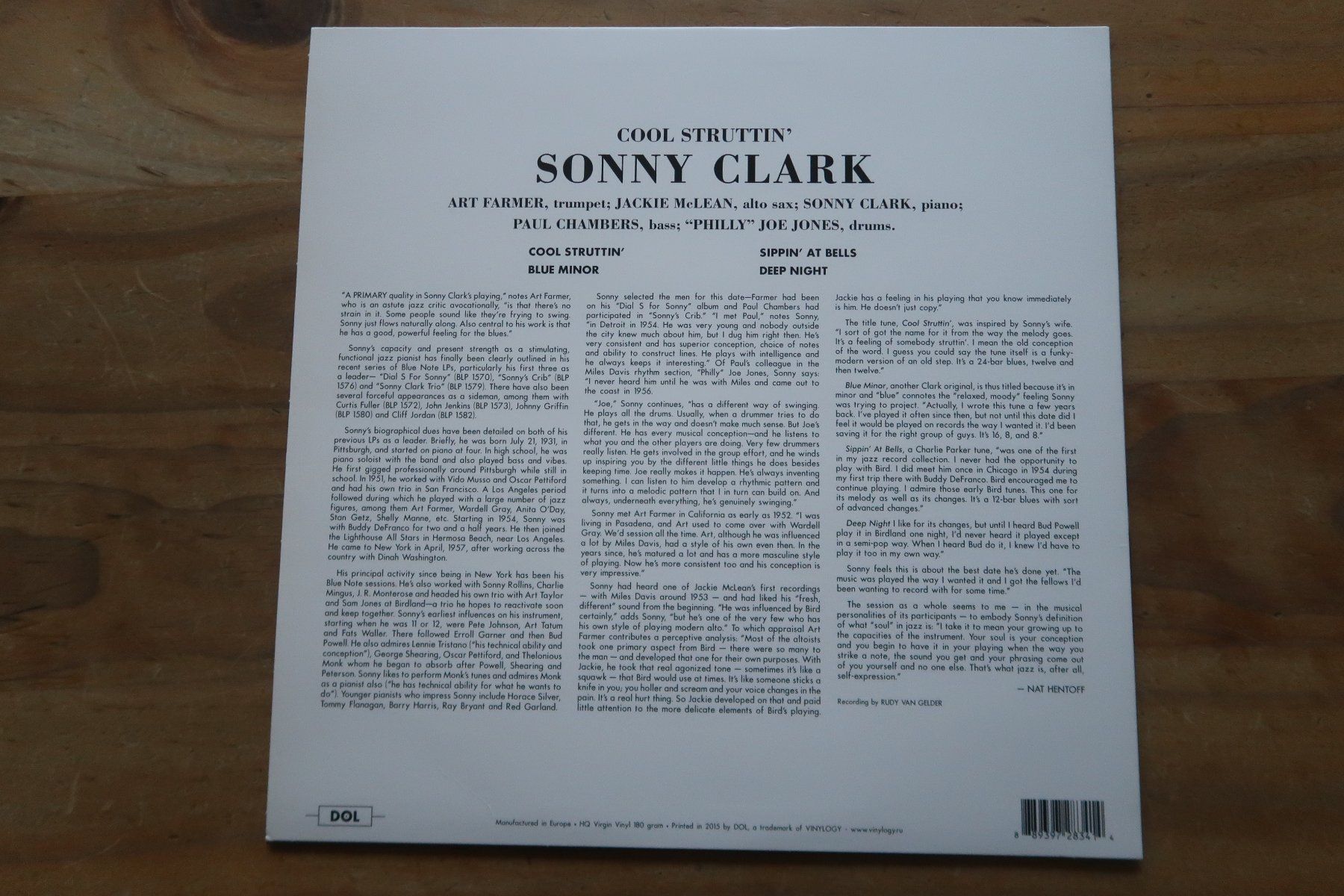 Dischi in vinile: SONNY CLARK - COOL STRUTTIN - 180gr VINYL - LP – Usato da Basel venduto da Patiscat 1