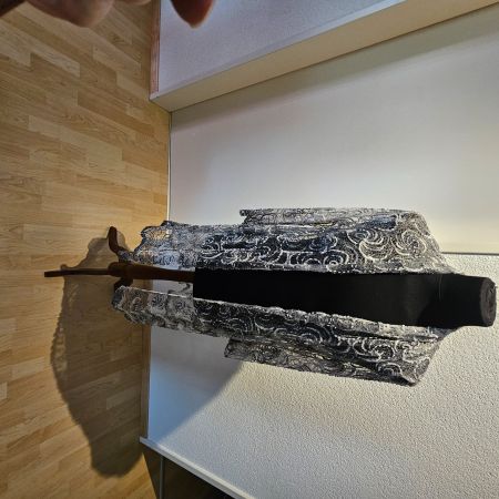 Boutique  Jacke lang  perlen silber peijetten  gr 44-46