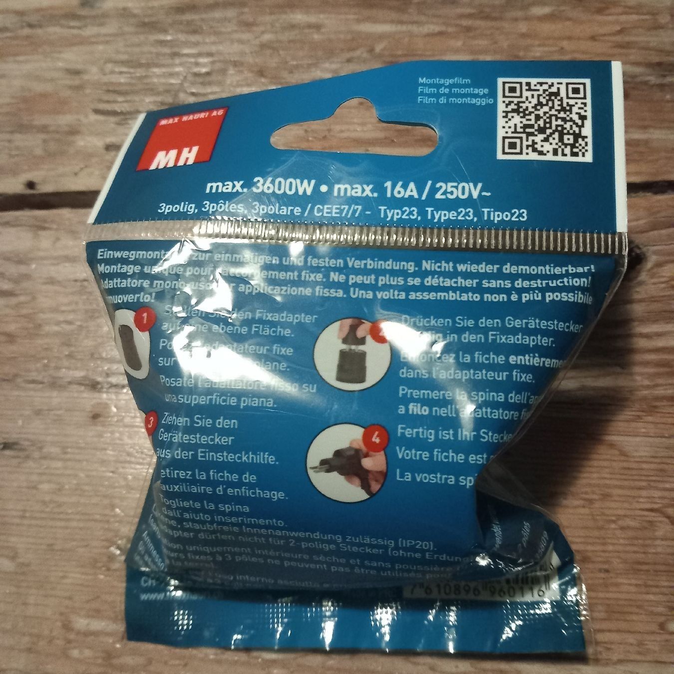 Laufwerke & Adapter: Fixadapter 3polig Schuko auf Schweiz T23-Stecker NEU – Neu (gemäss Beschreibung) aus Ebnat-Kappel von blazzi 1