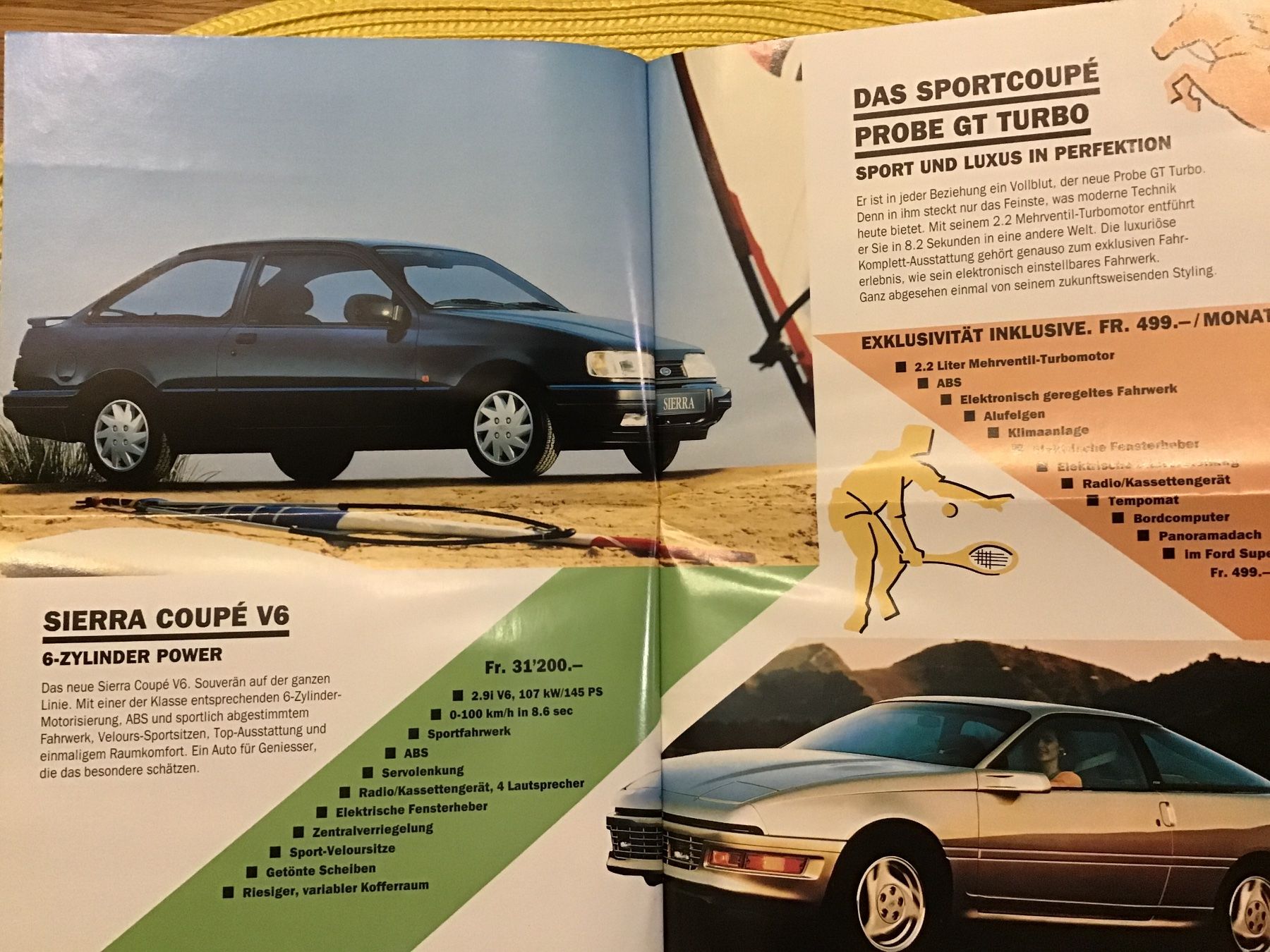 Ford Documenti: Ford Programm Verkaufsprospekt 12 Seiten, August 1990 – Usato da Scherzingen venduto da Starseller62 5