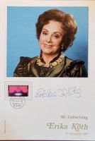 Erika Köth 1925-1989 Autogramm signiert Sammelkarte 18x26cm