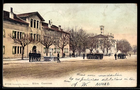 Cartes postales: AK Bière, Casernes – D'occasion à Berlin par bartko-reher