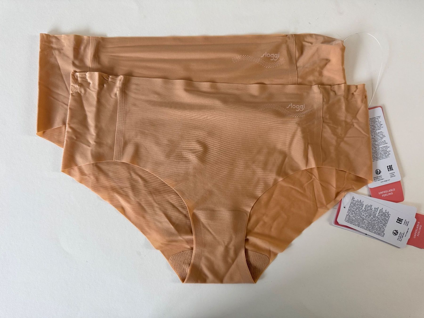 Sloggi Altra biancheria intima: SLOGGI, Hipster ZERO FEEL, Grösse L, 2 Stück in Hellbraun – Nuovo e nell'imballaggio originale da Rudolfstetten venduto da gst_g7xl