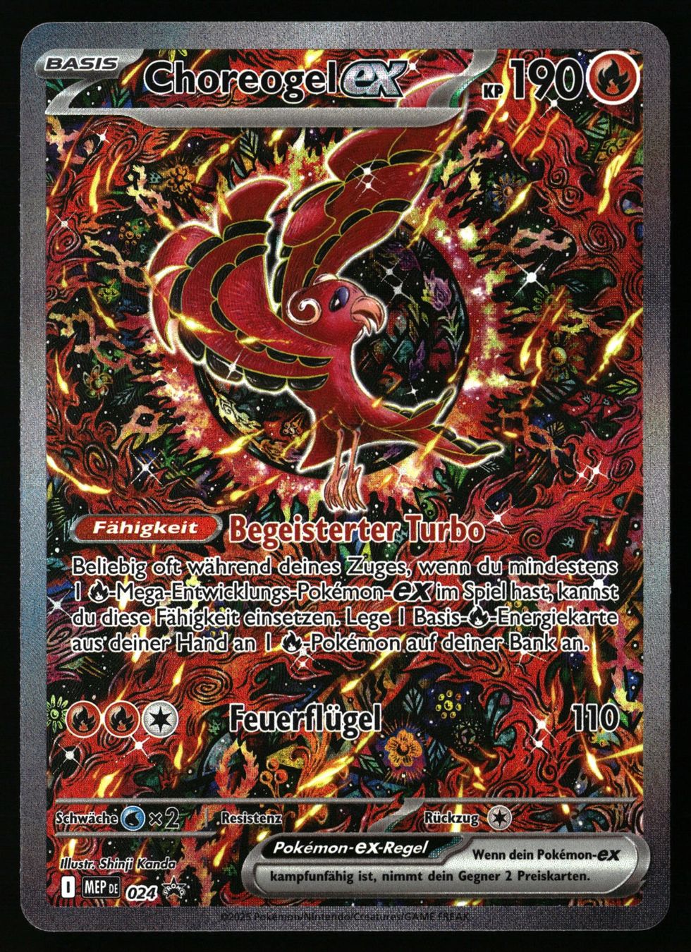 Pokémon Carte collezionabili: Choreogel ex Pokemon MEP 24 Promo – Usato da Feuerthalen venduto da Plazatoys