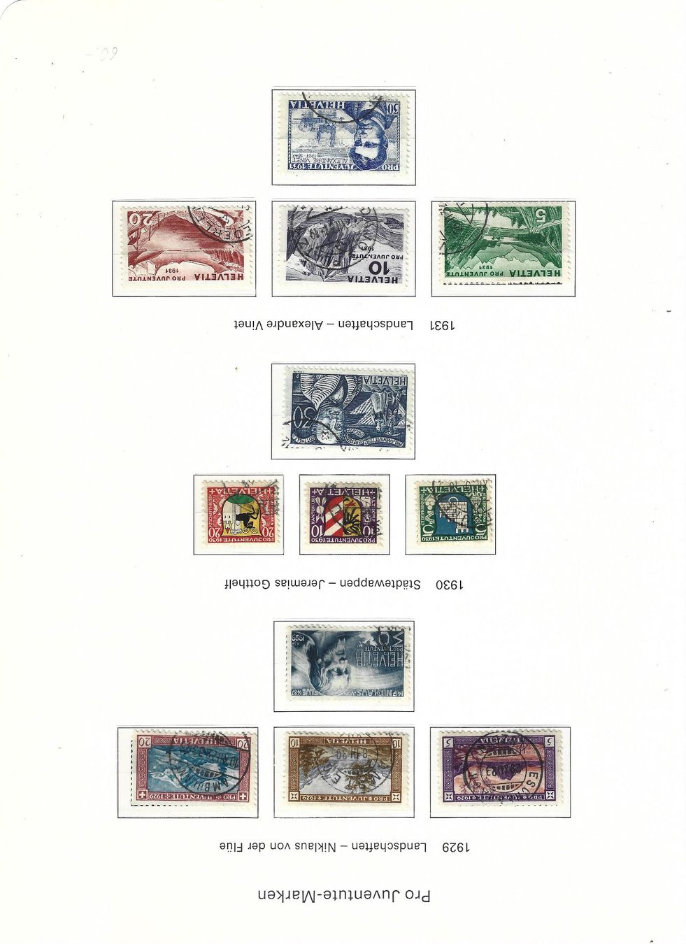 Alle Briefmarken: série pro juventute – Gebraucht aus Delemont von toutdubon11 1