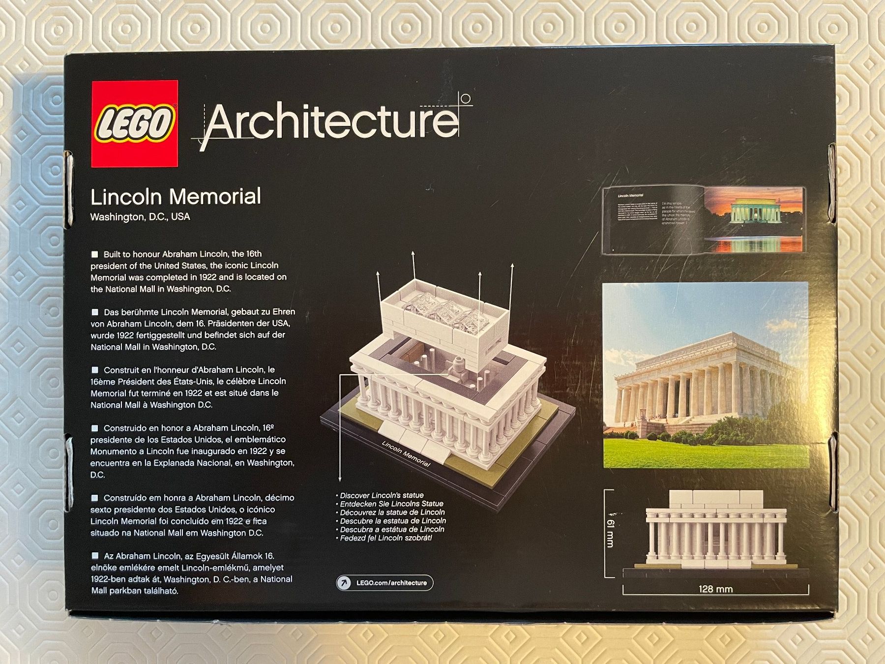 Lego Baukästen: LEGO 21022 Lincoln Memorial – Gebraucht aus Zürich von Linomartins 1