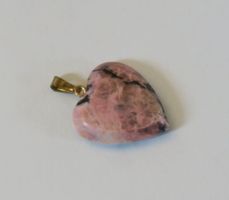 Anhänger Herz Rhodonit