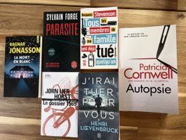 Lot de 6 livres polars 