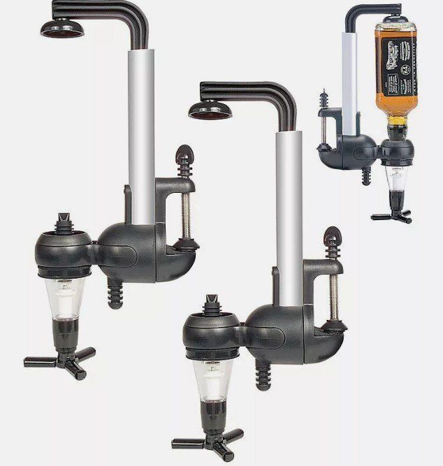 Supporti a parete: Flaschenspender 2er-Set Flaschenhalter mit Portionierer 3 cl – Nuovo (secondo la descrizione) da Kirchdorf AG venduto da Apost008