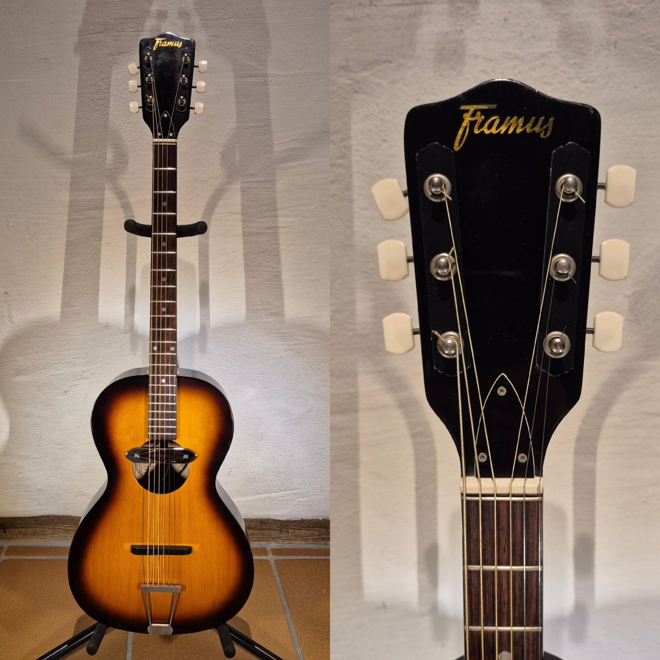 Framus Instruments de musique: Rubber Bridge Conversion Framus 50/1 1957 – D'occasion à Winterthur par NorrSydGuitars