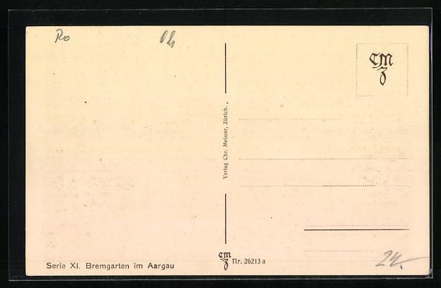 Cartoline postali: Bremgarten /AG, Teilansicht mit Brücke – Usato da Berlin venduto da bartko-reher 1