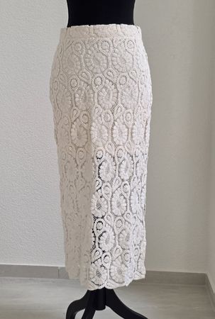 Rock C&A Spitze Crème Grösse S guter Zustand