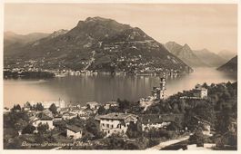 Lugano Paradiso (TI) – Veduta con il Monte Brè
