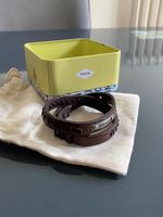 Fossil Herren Lederarmband, braun, neuwertig, mit Box