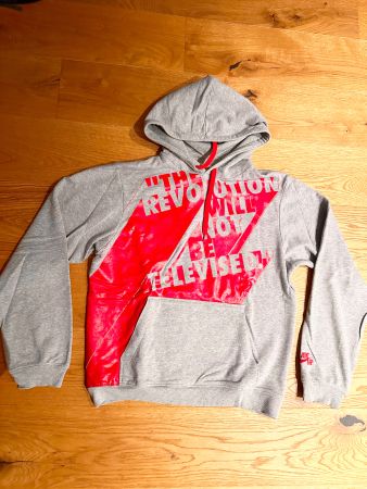 Vintage Nike air hoodie pullover M selten rar Grau