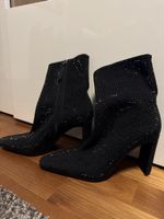 Glitzer Stiefel Schwarz