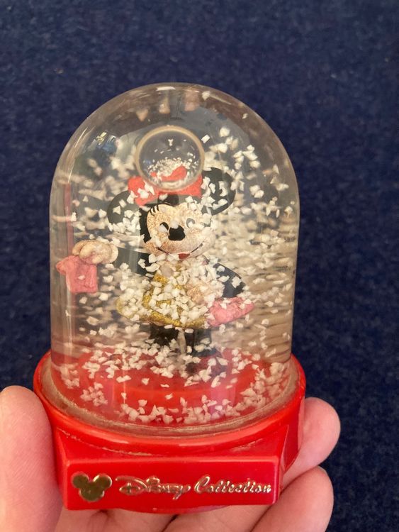 Boule à Neige Miniature - Chouette Des Neiges Dans Une Prairie - Hauteur 6.5 Cm, Diamètre 4.5 Cm - 4