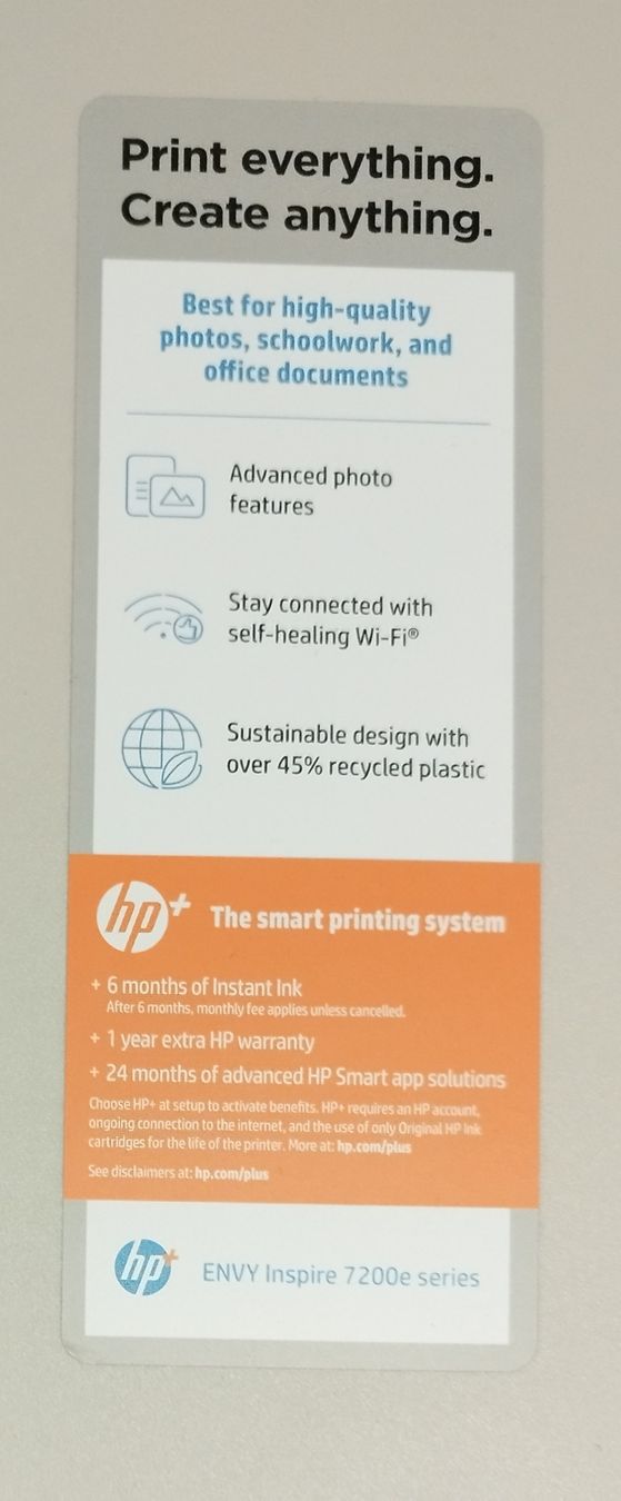 Hewlett Packard Drucker: Drucker HP ENVY Inspire 7200e – Neu (gemäss Beschreibung) aus Walkringen von ani_6bgd 1