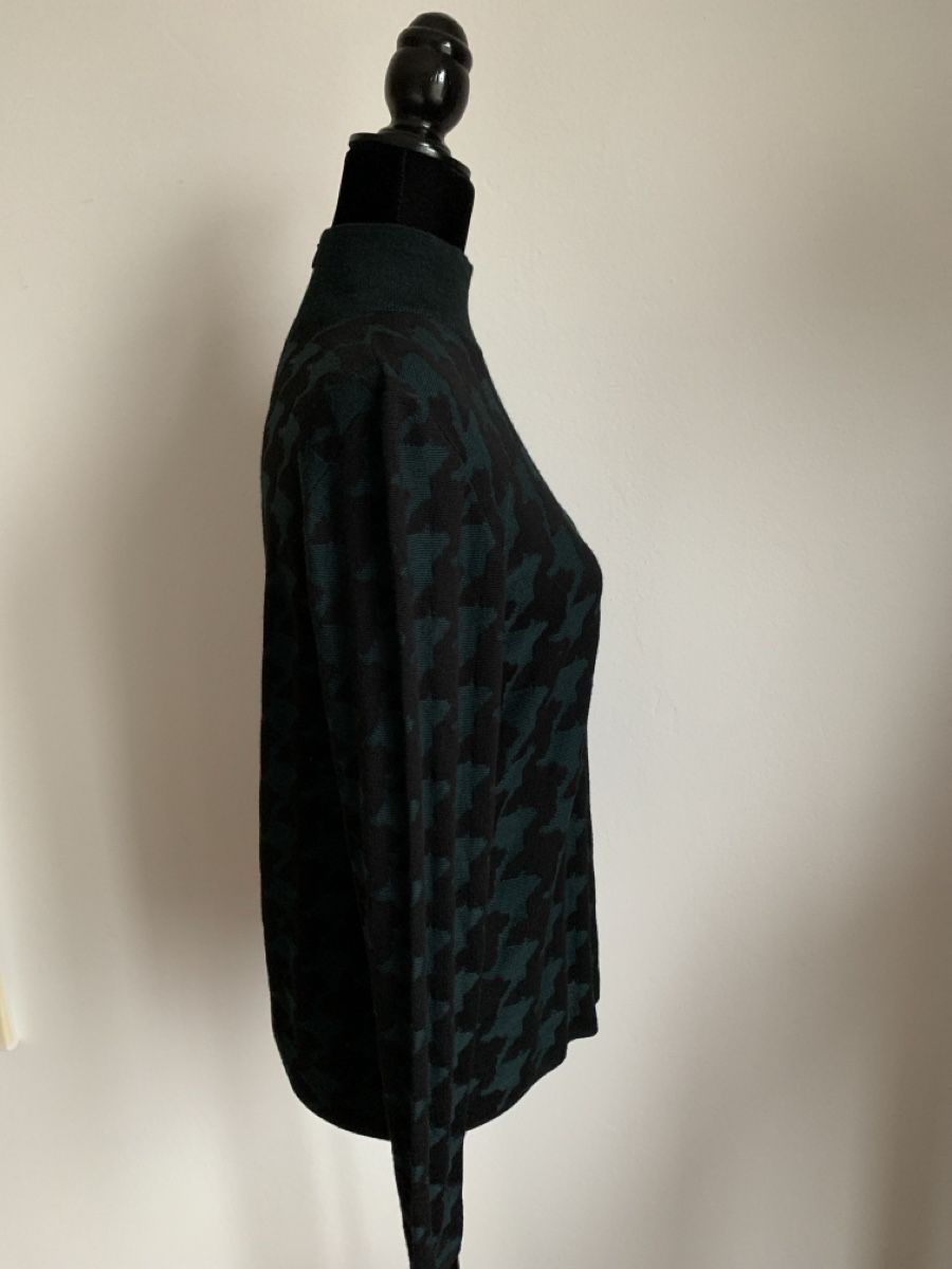 Akris Maglioni & Felpe: AKRIS: Exklusiver Wollpullover in grün/schwarz, 38 – Nuovo (secondo la descrizione) da Luzern venduto da paulablue 2