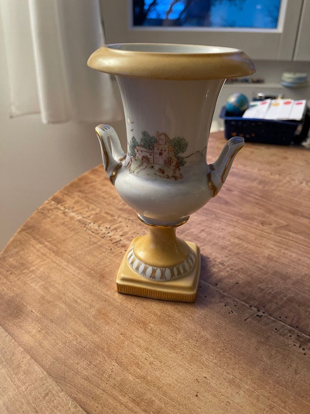 Vasen & Gefässe: Unikat: Handbemalte Vase – Gebraucht aus Winterthur von 1956ingi 1