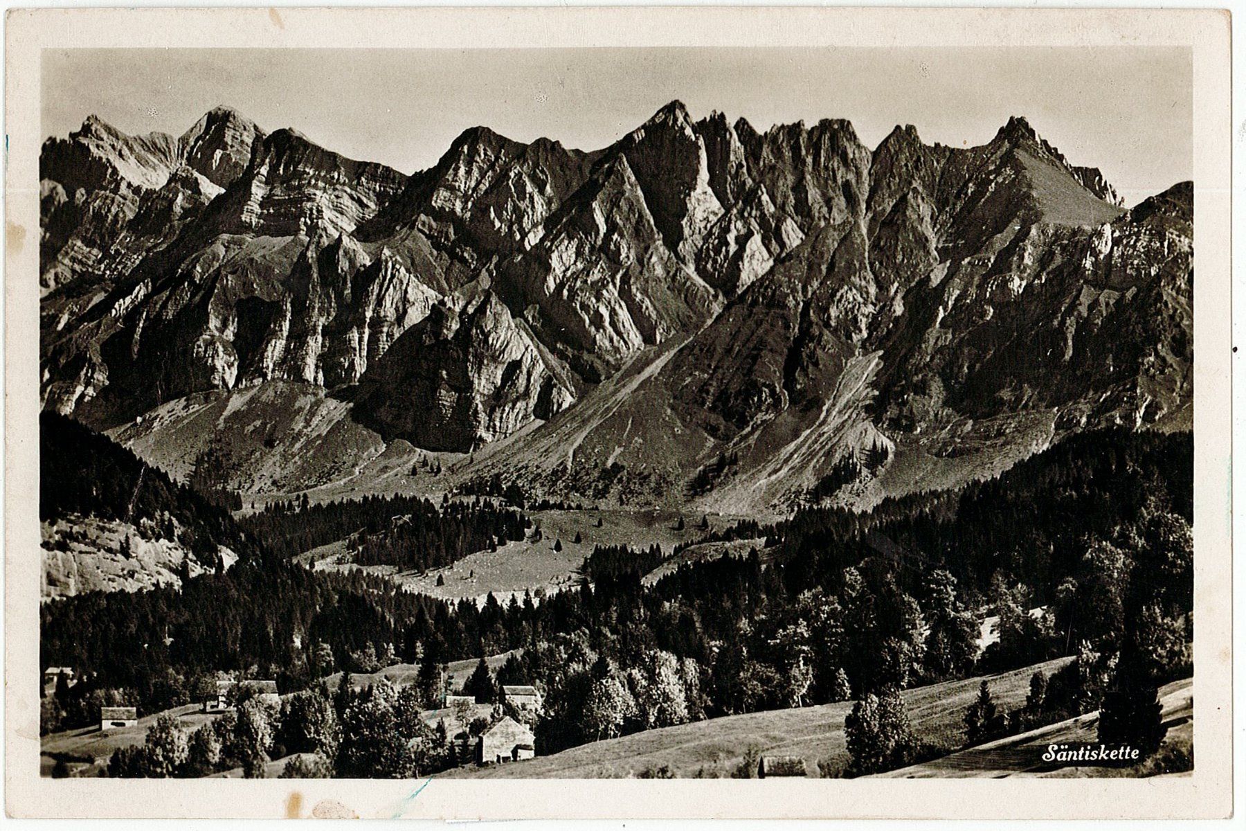 Cartoline postali: AR 39 Säntiskette 1947 – Usato da Fribourg venduto da philafri