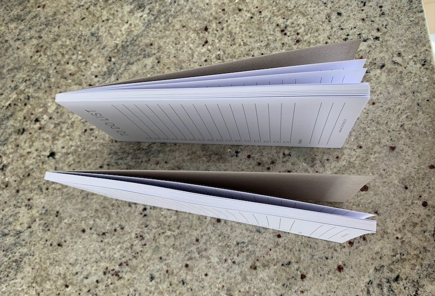 Schreibblöcke: Lot de 2 blocs-notes "To Do List" - 10 x 21 cm, 50 pages – Neu und originalverpackt aus Genève von sunsustains 1